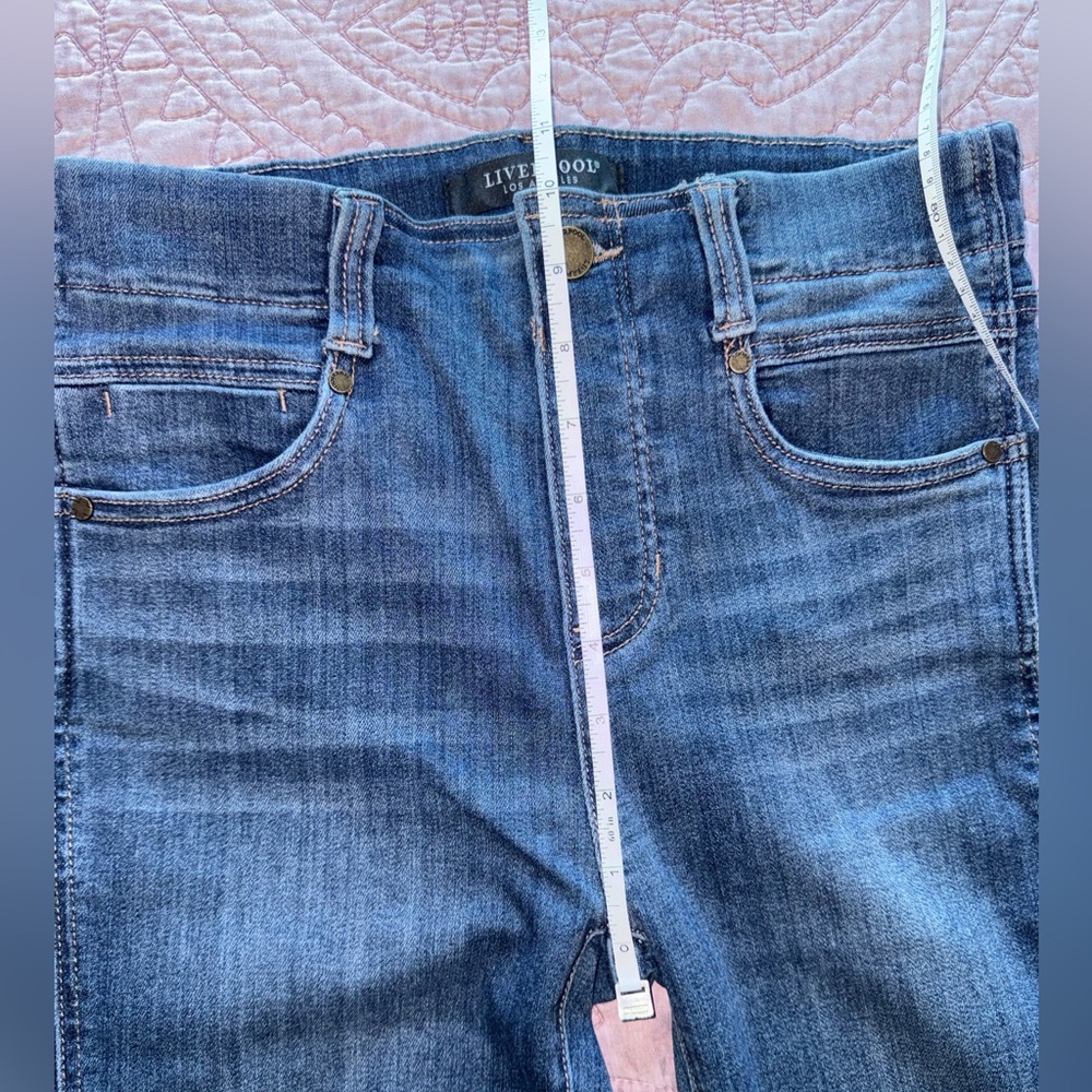 Liverpool Dark Blue Ankle Jeans - Picture 8 of 14